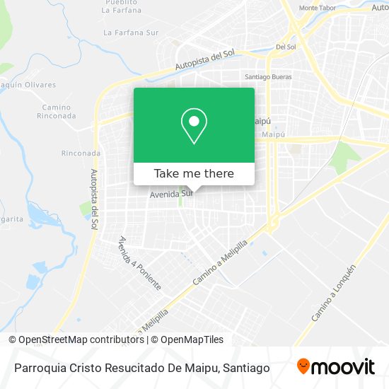 Parroquia Cristo Resucitado De Maipu map