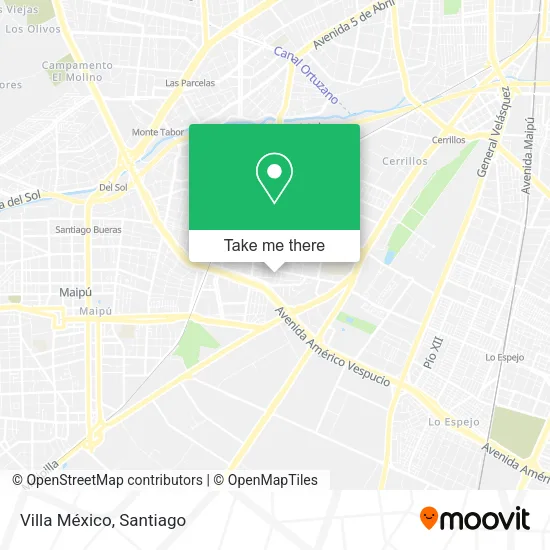 Villa México map