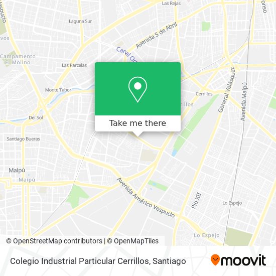 Colegio Industrial Particular Cerrillos map