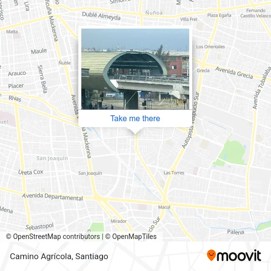 Camino Agrícola map