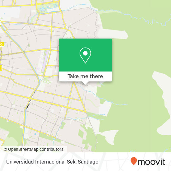 Universidad Internacional Sek map