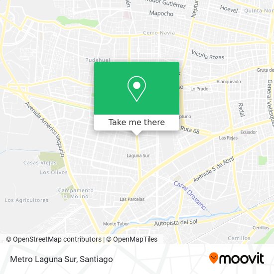 Metro Laguna Sur map