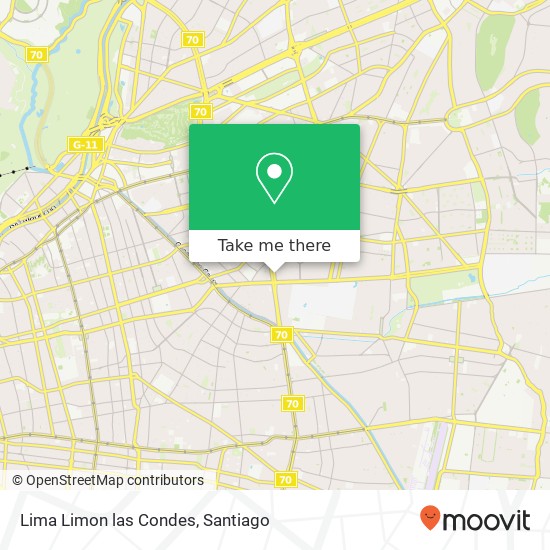 Lima Limon las Condes map