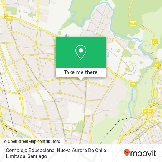 Mapa de Complejo Educacional Nueva Aurora De Chile Limitada