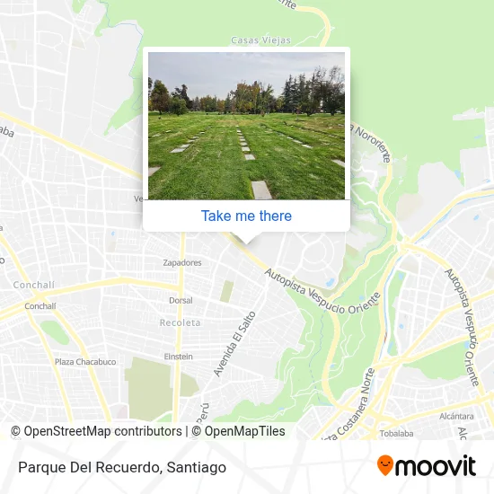 Parque Del Recuerdo map