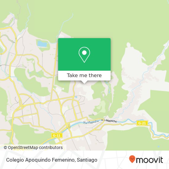 Colegio Apoquindo Femenino map