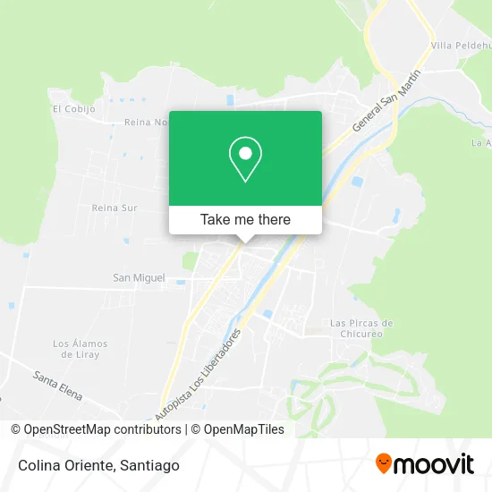 Colina Oriente map