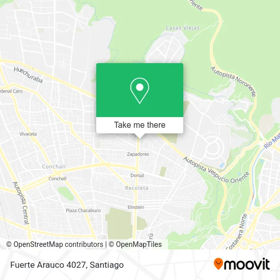 Fuerte Arauco 4027 map