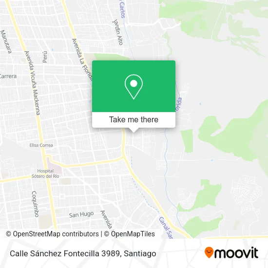Calle Sánchez Fontecilla 3989 map