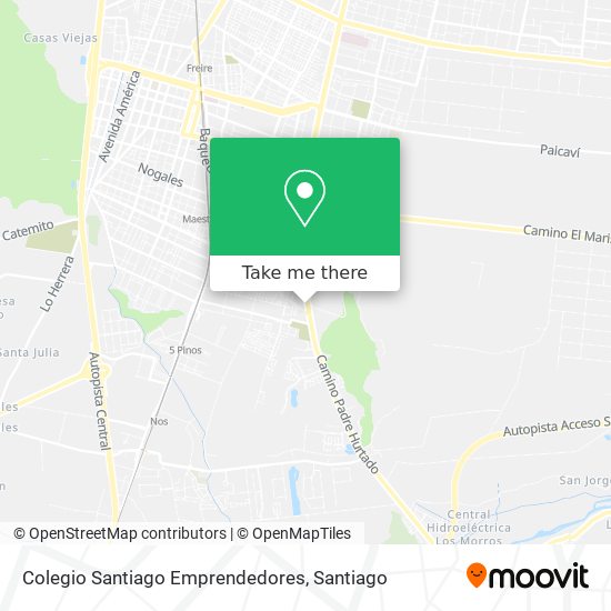 Colegio Santiago Emprendedores map