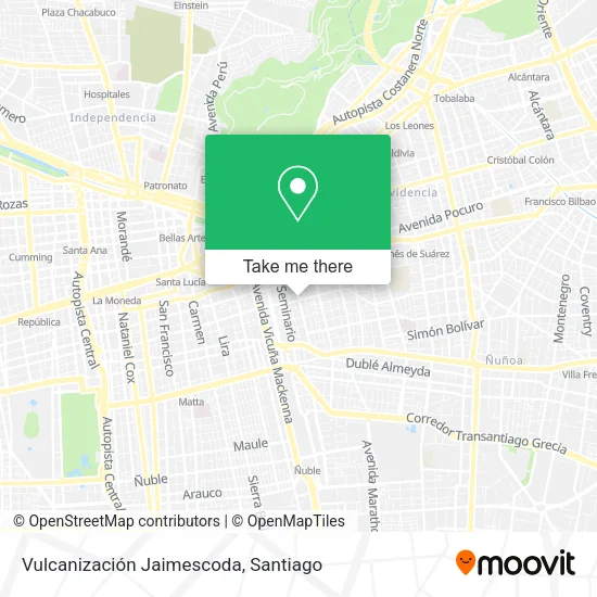 Vulcanización Jaimescoda map