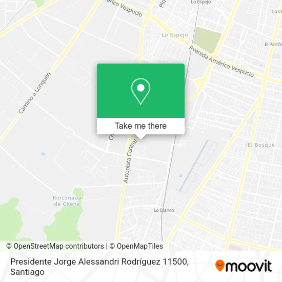 Presidente Jorge Alessandri Rodríguez 11500 map