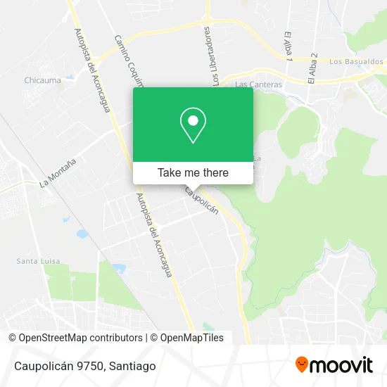 Caupolicán 9750 map