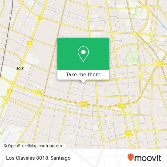Los Claveles 8018 map