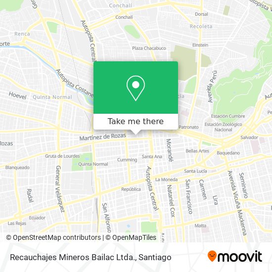 Recauchajes Mineros Bailac Ltda. map