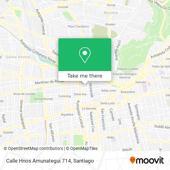 Calle Hnos Amunategui 714 map
