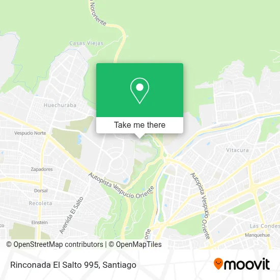 Rinconada El Salto 995 map