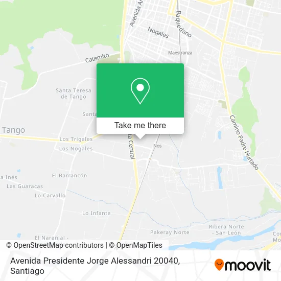Avenida Presidente Jorge Alessandri 20040 map