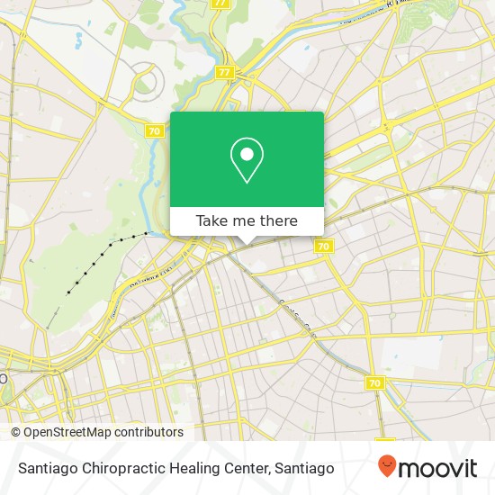 Mapa de Santiago Chiropractic Healing Center