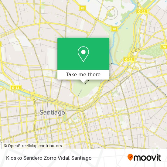 Kiosko Sendero Zorro Vidal map