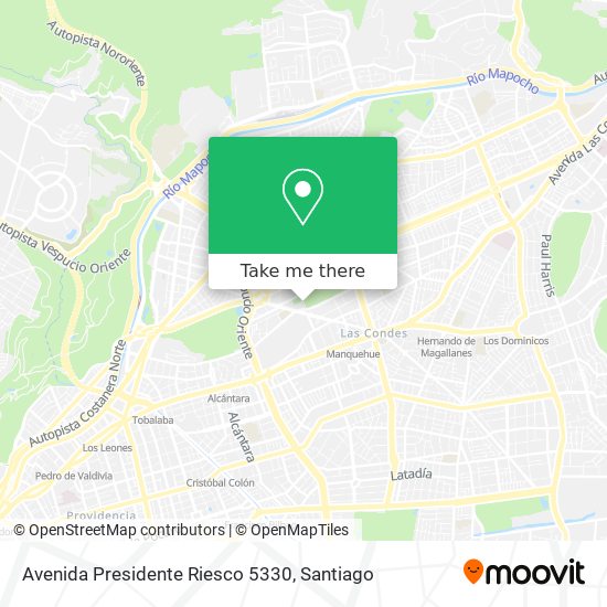 Avenida Presidente Riesco 5330 map