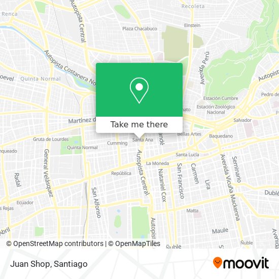 Juan Shop map