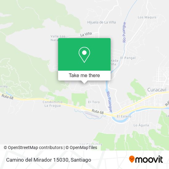 Camino del Mirador 15030 map