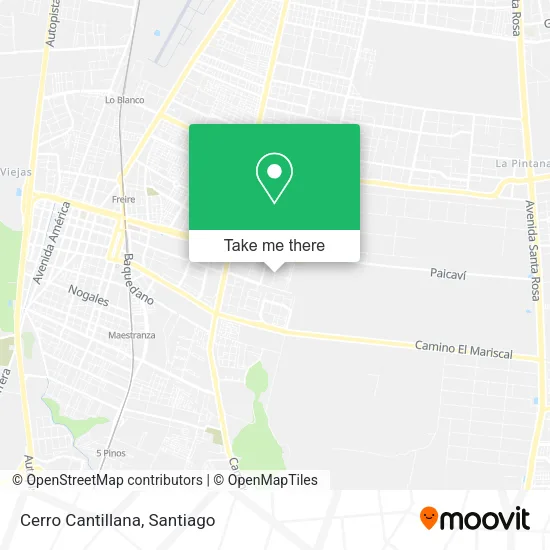 Cerro Cantillana map