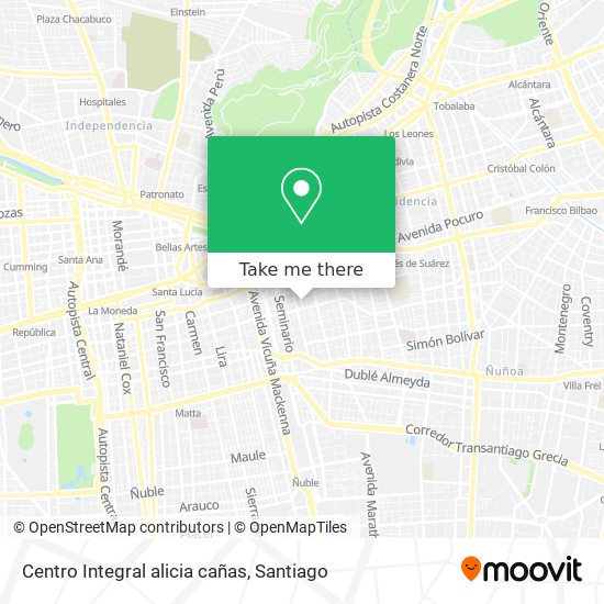 Centro Integral alicia cañas map