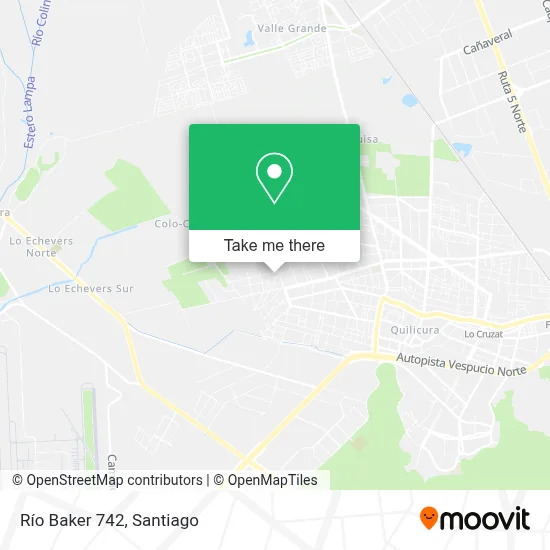 Río Baker 742 map