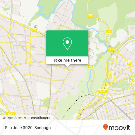 San José 3020 map