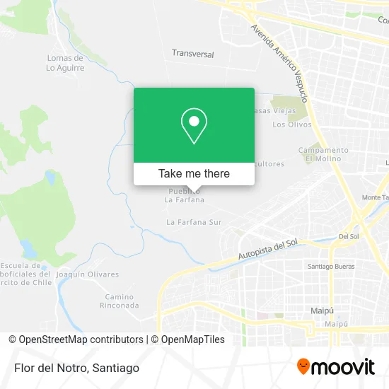 Flor del Notro map