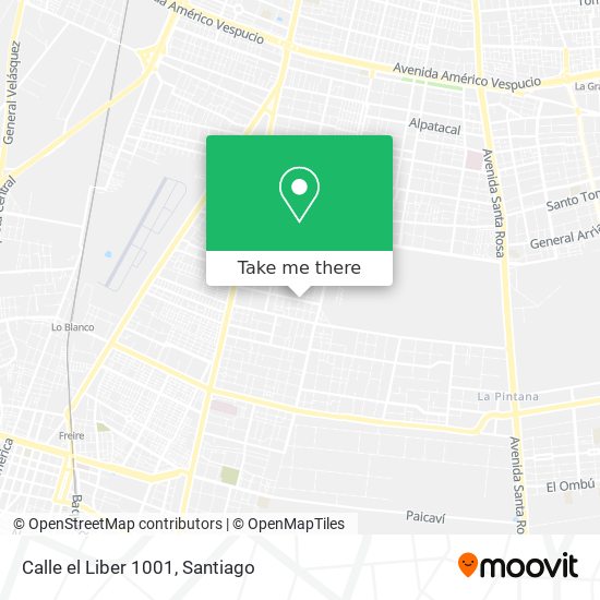 Mapa de Calle el Liber 1001