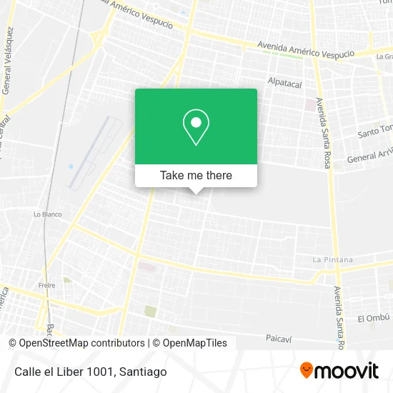 Calle el Liber 1001 map