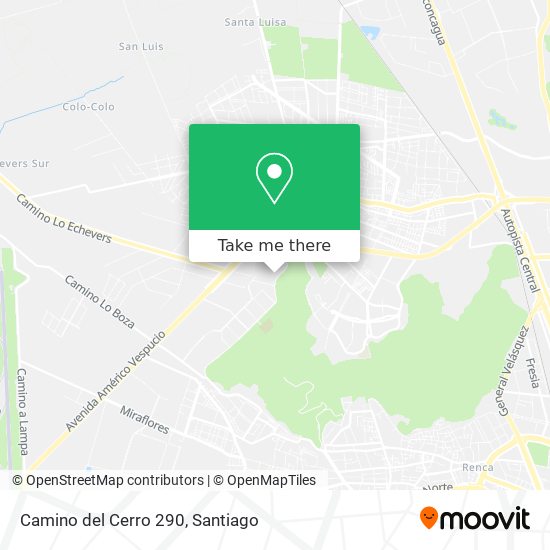 Mapa de Camino del Cerro 290