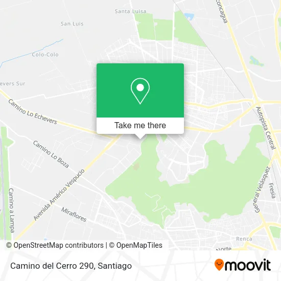 Mapa de Camino del Cerro 290