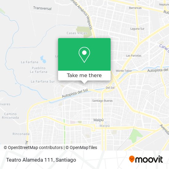 Teatro Alameda 111 map