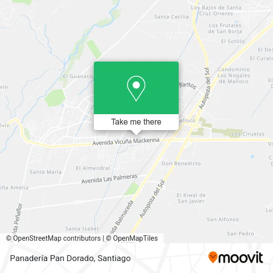 Panadería Pan Dorado map