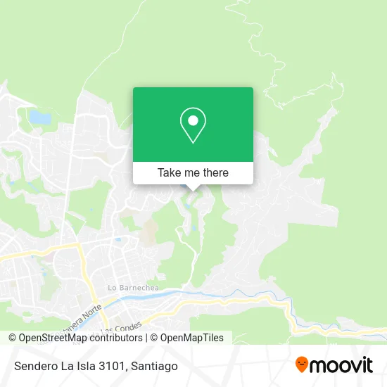 Mapa de Sendero La Isla 3101