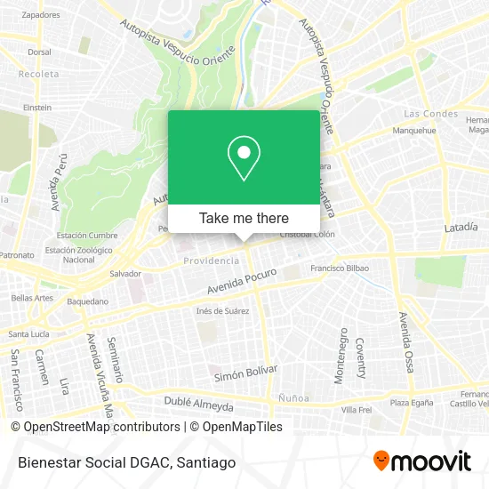 Bienestar Social DGAC map
