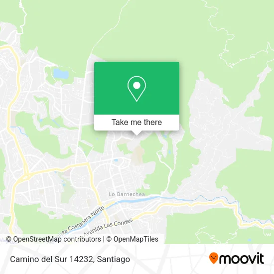 Camino del Sur 14232 map