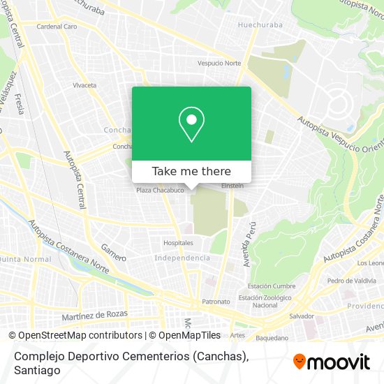 Complejo Deportivo Cementerios (Canchas) map