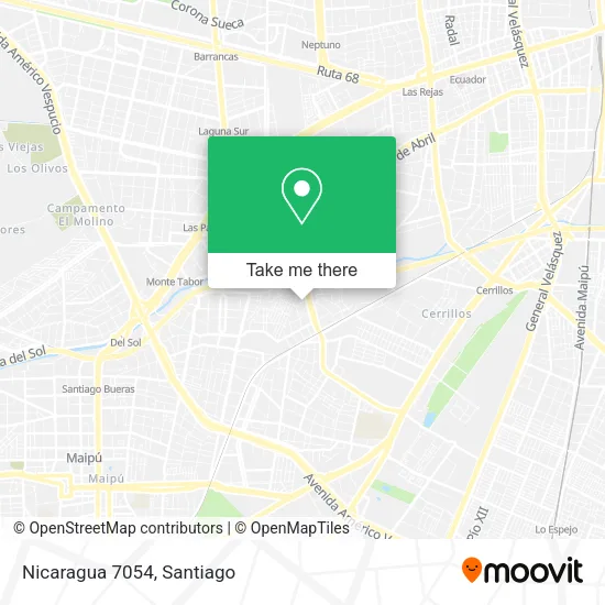 Nicaragua 7054 map