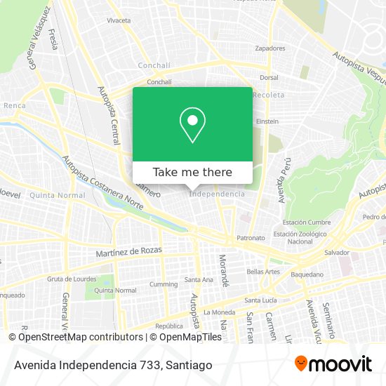 Mapa de Avenida Independencia 733