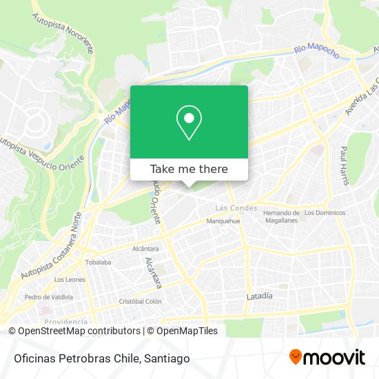 Oficinas Petrobras Chile map