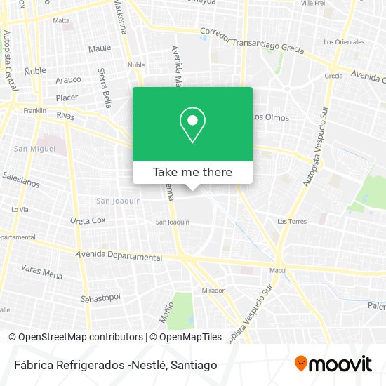 Fábrica Refrigerados -Nestlé map