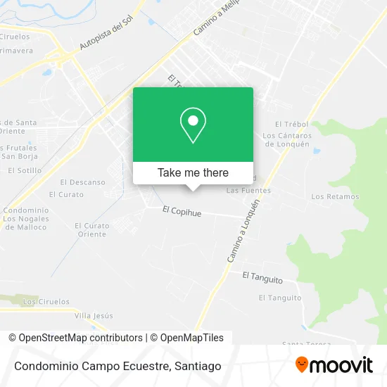 Condominio Campo Ecuestre map