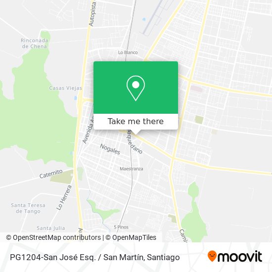 Mapa de PG1204-San José Esq. / San Martín