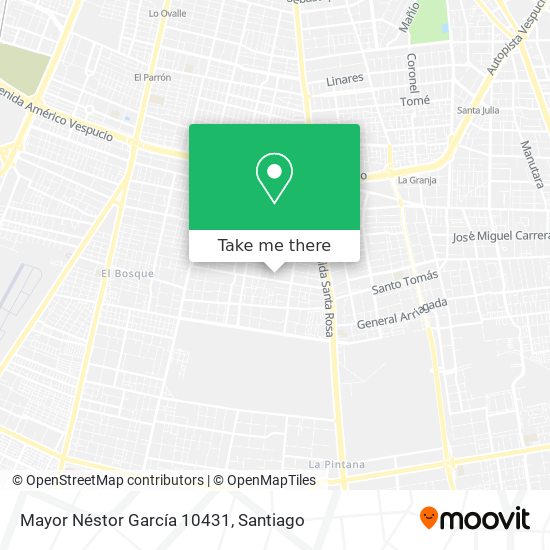 Mayor Néstor García 10431 map