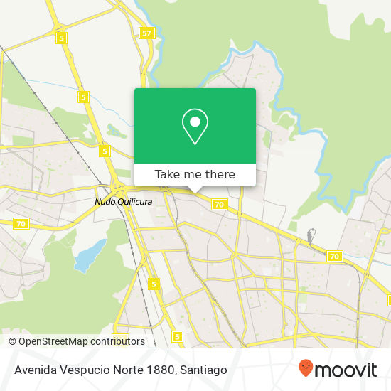 Avenida Vespucio Norte 1880 map